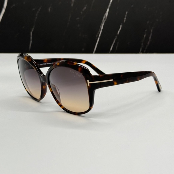 NEW TOM FORD TF919 55B WOMEN ROUND SUNGLASSES TOM FORD CHIARA-02 FT0919/S 55B - Picture 6 of 11